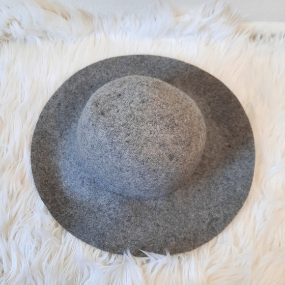 ALDO Gray Wool Floppy Hat - Picture 2 of 5
